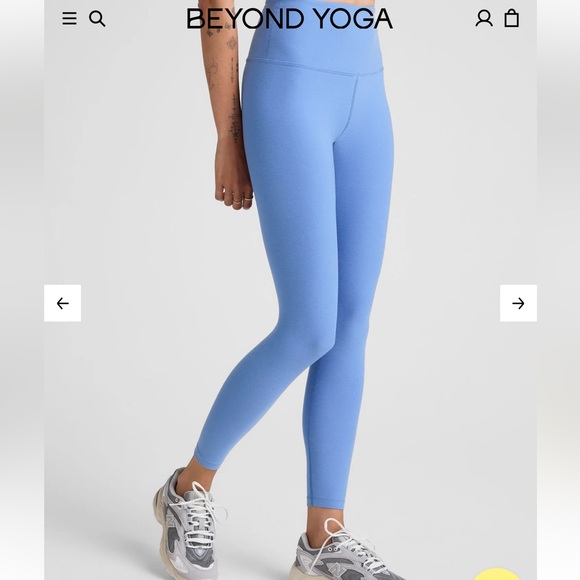 Beyond Yoga Spacedye Caught In The Midi High Waisted Legging in Flower Blue 1X - Picture 3 of 8